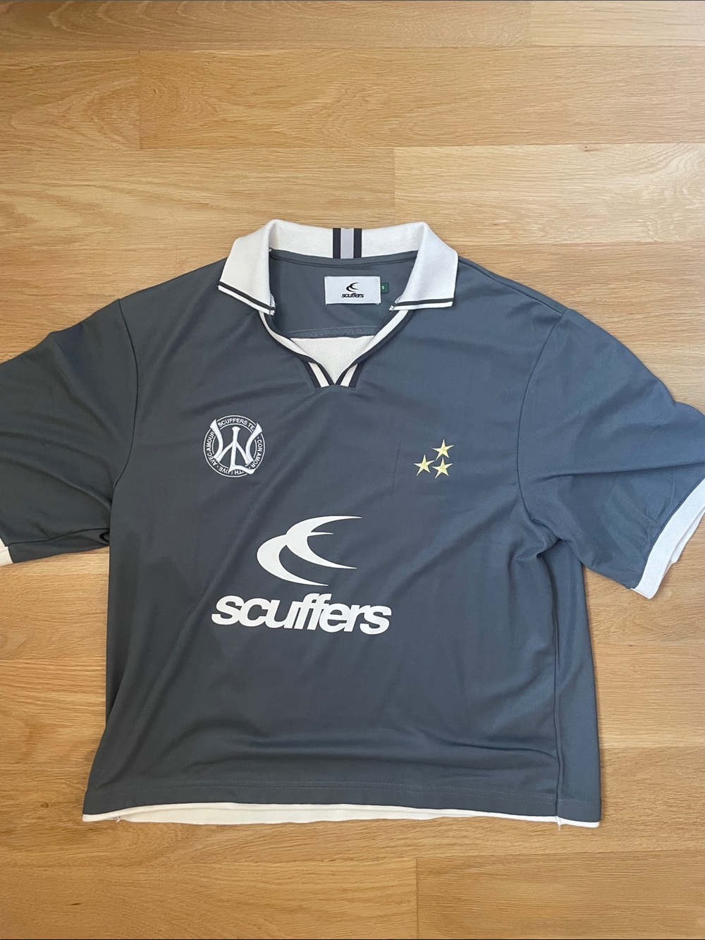 Scuffers Podium Black Jersey T-Shirt Great Condition Never Worn Size S